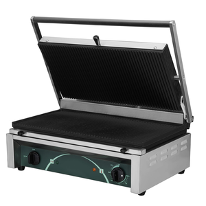Grill kontaktowy, ryflowany, 2,5 kW, 545x410x205 mm | RESTO QUALITY, RN