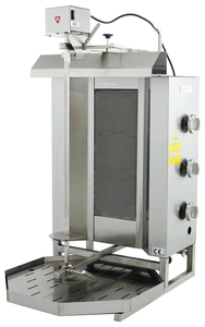 Gyros, kebab gazowy, jedna strefa grzewcza, wsad 40 kg, 9,75 kW, 670x550x990 mm | RESTO QUALITY, Eco