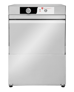 Zmywarka do szkła z dozownikiem płynu myjącego i nabłyszczającego, kosz: 400x400 mm, 470x520x720 mm | RESTO QUALITY, RQ400D