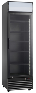 Szafa chłodnicza 1-drzwiowa, 338 l, 0,19 kW, 575x606x1975 mm, czarna | RESTO QUALITY, RQ416-Black