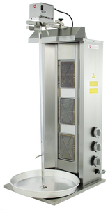 Gyros, kebab gazowy, jedna strefa grzewcza, wsad 40 kg, 9,75 kW, 550x465x995/1040 mm | RESTO QUALITY, BUDGET