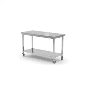 Stół jezdny z półką, spawany, 1100x700x850 mm | TECHNICA, 1051170