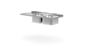 Blat z dwoma zlewami 2400x700 mm | TECHNICA, 2032470