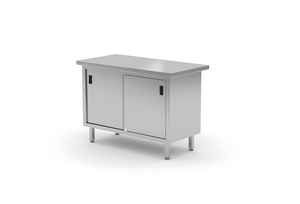 Stół centralny przelotowy z drzwiami suwanymi 1300x700x850 mm | TECHNICA, 128P1370