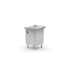 Stół przyścienny z szafką z drzwiami skrzydłowymi 600x600x850 mm | TECHNICA, 12916060