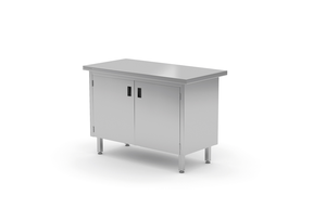 Stół centralny przelotowy z drzwiami skrzydłowymi 1000x600x850 mm | TECHNICA, 129P1060