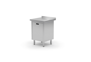 Stół przyścienny z szafką z pojemnikiem wychylnym 430x600x850 mm | TECHNICA, 1324360