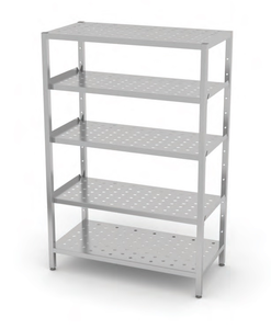 Regał magazynowy półki przestawne perforowane, 1100x400x1800 mm | TECHNICA, 3581140