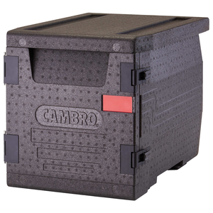 Pojemnik termoizolacyjny GN 1/1, 60 l, głębokość 533 mm, ładowany od przodu, 640x440x475 mm, czarny | CAMBRO, GoBox