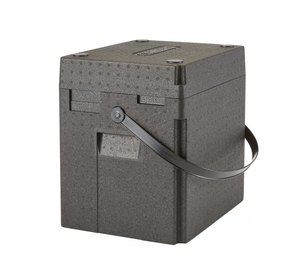 Pojemnik termoizolacyjny na napoje, z paskiem, 35 l, 420x335x420 mm, czarny | CAMBRO, GoBox