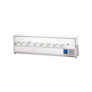 Nadstawa chłodnicza 7xGN1/4, 1500x335x440 mm | STALGAST, 834541