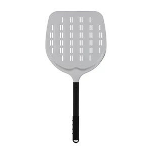 Perforowana łopata do pizzy z anodowanego aluminium z aluminiowym uchwytem, kwadratowa, 305x305x660 mm | TECHNICA, Pizza Line