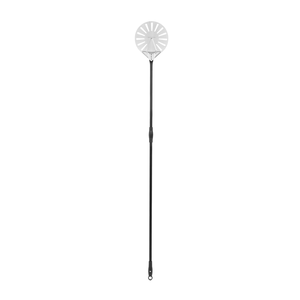 Perforowana łopata do pizzy z anodowanego aluminium z aluminiowym uchwytem, okrągła, 228x1800 mm | TECHNICA, Pizza Line