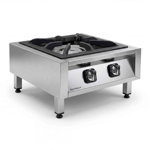 Taboret gazowy 17,0 kW, rozmiar XL, 600x600x350 mm, z palnikiem dwukoronowym | TECHNICA, Silver Line