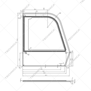 Szkło boczne, lewe do 461160 | TECHNICA, 461160/052
