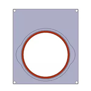 Matryca na okrągły pojemnik 163 mm do zgrzewarki 273000, 227x178 mm | TECHNICA, Platinum Line