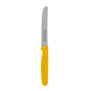 Nóż uniwersalny, pikutek 210 mm, ostrze faliste 110 mm, żółty | TECHNICA, Silver Line