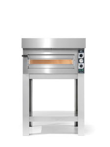 Piec do pizzy 1-komorowy, sterowany manualnie, 4x pizza 35 cm, 5 kW, 1000x860x390 mm | CUPPONE, Tiziano