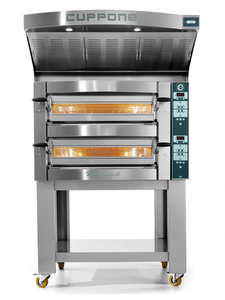 Piec do pizzy 2-komorowy, 12x pizza 35 cm, 16,8 kW, 1190x1460x780 mm | CUPPONE, Michelangelo