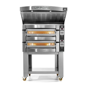Piec do pizzy 2-komorowy, 12x pizza 35 cm, 16,8 kW, 1190x1460x780 mm | CUPPONE, Michelangelo