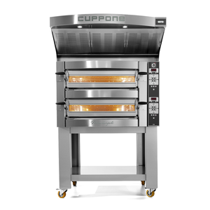 Piec do pizzy 2-komorowy, 8x pizza 35 cm, 11,6 kW, 1190x1100x780 mm | CUPPONE, Michelangelo