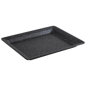 Taca GN 1/2 z aluminium, 325x265x30 mm, czarna, srebrna | APS, Frostfire