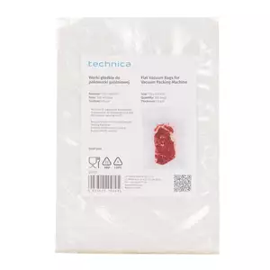 Worki gładkie 170x250 mm do pakowarki próżniowej komorowej, opakowanie 100 szt. | TECHNICA, Gold Line