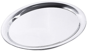 Taca ze stali nierdzewnej, wysokopolerowana, owalna 265x195x12 mm | CONTACTO, 65/265
