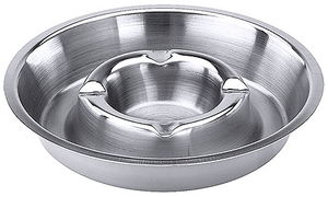 Popielniczka stalowa o średnicy 135 mm | CONTACTO, 547/138