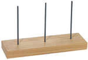 Szpikulce do bonowania na drewnianej podstawie 195x60x110 mm | CONTACTO, 1041/003