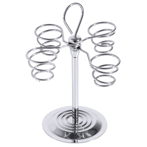 Stojak spiralny ze stali nierdzewnej na 4 lody w rożkach | CONTACTO, 1045/225