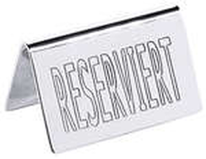 Tabliczka informacyjna „Reserviert” 65x40 mm | CONTACTO, 1055/001