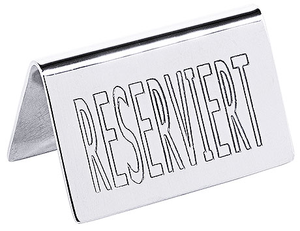 Tabliczka informacyjna „Reserved” 65x40 mm | CONTACTO, 1055/002