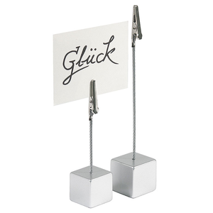 Stojak ze stali nierdzewnej z żabką do kart 22x22x110 mm | CONTACTO, 1068/110