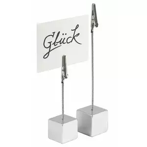 Stojak ze stali nierdzewnej z żabką do kart 22x22x110 mm | CONTACTO, 1068/110