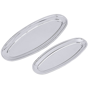 Półmisek ze stali nierdzewnej do ryb 750x280x28 mm | CONTACTO, 3845/750