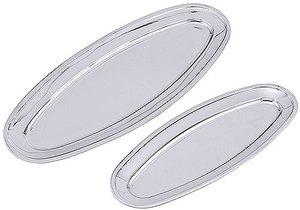Półmisek ze stali nierdzewnej do ryb 750x280x28 mm | CONTACTO, 3845/750