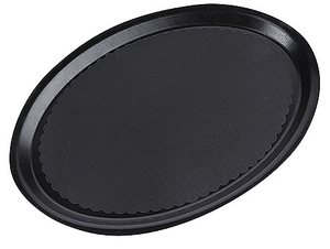 Taca poliestrowa, owalna, czarna 290x210x18 mm | CONTACTO, 5351/901