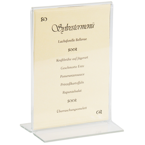 Stojak z akrylu do menu 102x152 mm | CONTACTO, 6781/100