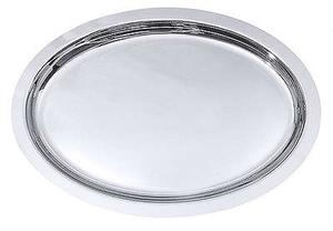 Taca bufetowa ze stali nierdzewnej, owal 460x335x20 mm | CONTACTO, 6908/460