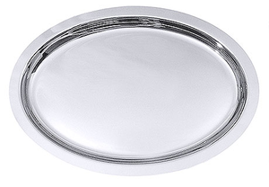 Taca bufetowa ze stali nierdzewnej, owal 460x335x20 mm | CONTACTO, 6908/460