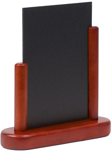 Tablica do menu z drewnianą podstawą w kolorze mahoniowym 150x100 mm | CONTACTO, 7685/151