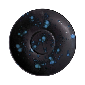 Spodek 160 mm, czarny, niebieski | FINE DINE, Flora