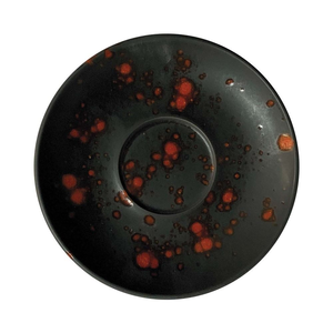 Spodek 160 mm, czarny, pomarańczowy | FINE DINE, Bloom