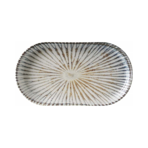 Talerz owalny 300x160 mm, niebieski | FINE DINE, Ammonite