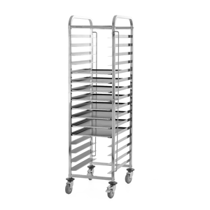 [Zestaw] Wózek na 16 blach piekarniczych 600x400 mm + 8x Blacha piekarnicza 600x400 mm