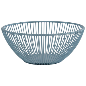Koszyk metalowy okrągły 200 mm, niebieski | APS, Svart