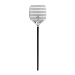 Perforowana łopata do pizzy ze stali nierdzewnej z aluminiowym uchwytem, kwadratowa, 300x355x1200 mm | TECHNICA, Pizza Line