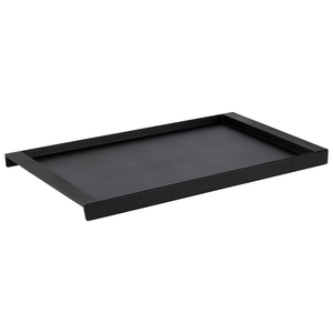 Taca prostokątna z melaminy 670x380x40 mm, czarna | APS, 85225