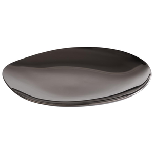 Talerz do serwowania 90x90x10 mm, czarny, 4 szt. | APS, Pebbles